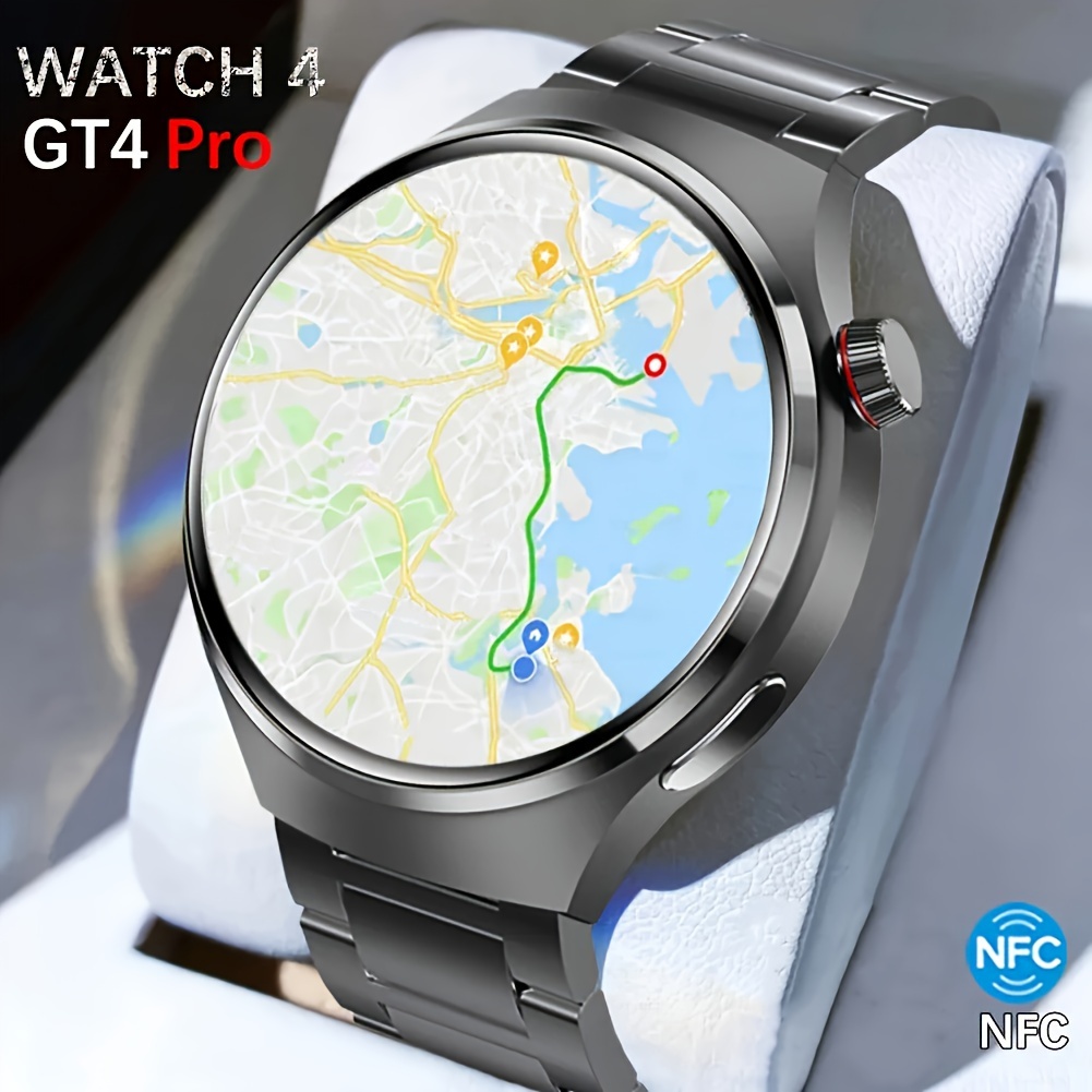 2023 Smartwatch GT4 Pro HD Full Touch Screen 2 Straps BT Music Calling  Reloj Inteligente Fitness Tracker GT4 Smart Watch