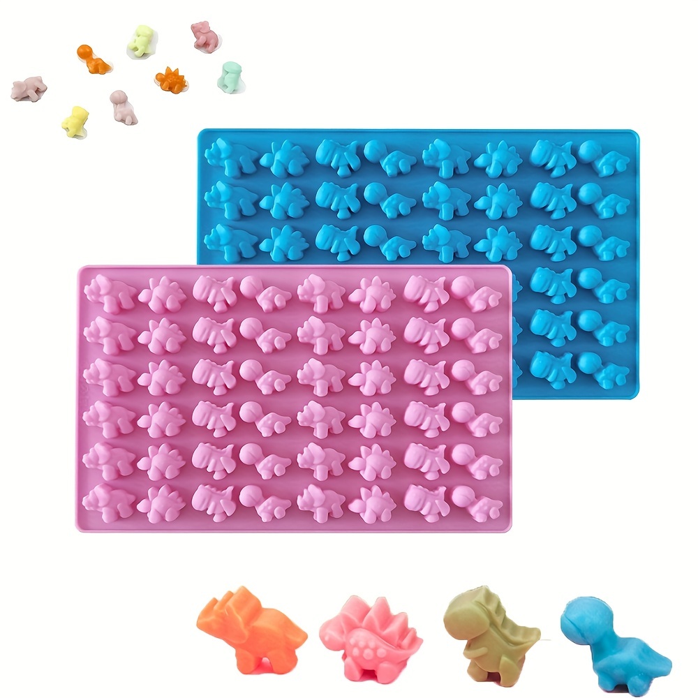2 Pcs Cute Mini Gummy Bear Silicone Molds, Insects Variety Silicone Mold-50  Cavity, Gummy Animals Mold-60 Cavity 