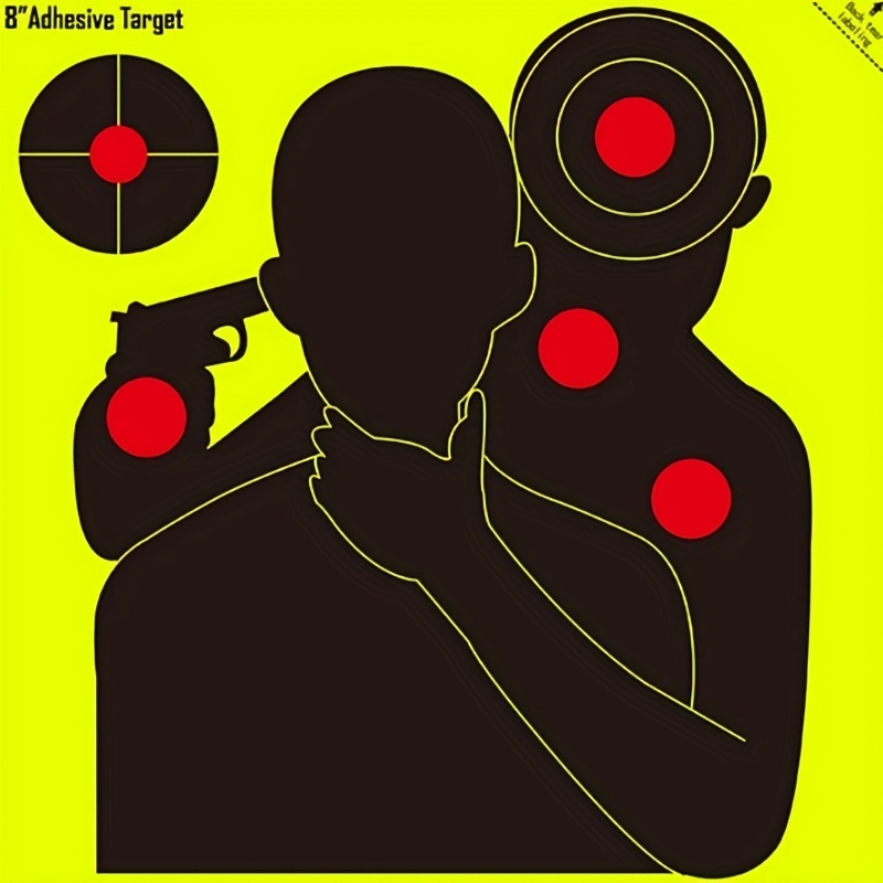  Birchwood Casey Shoot-N-C 8 Bull's-Eye Reactive Targets -  Highly Visible Instant Feedback Self-Adhesive Shooting Targets with Repair  Pasters - 30 Targets, 360 Pasters : Hunting Targets And Accessories :  Sports & Outdoors