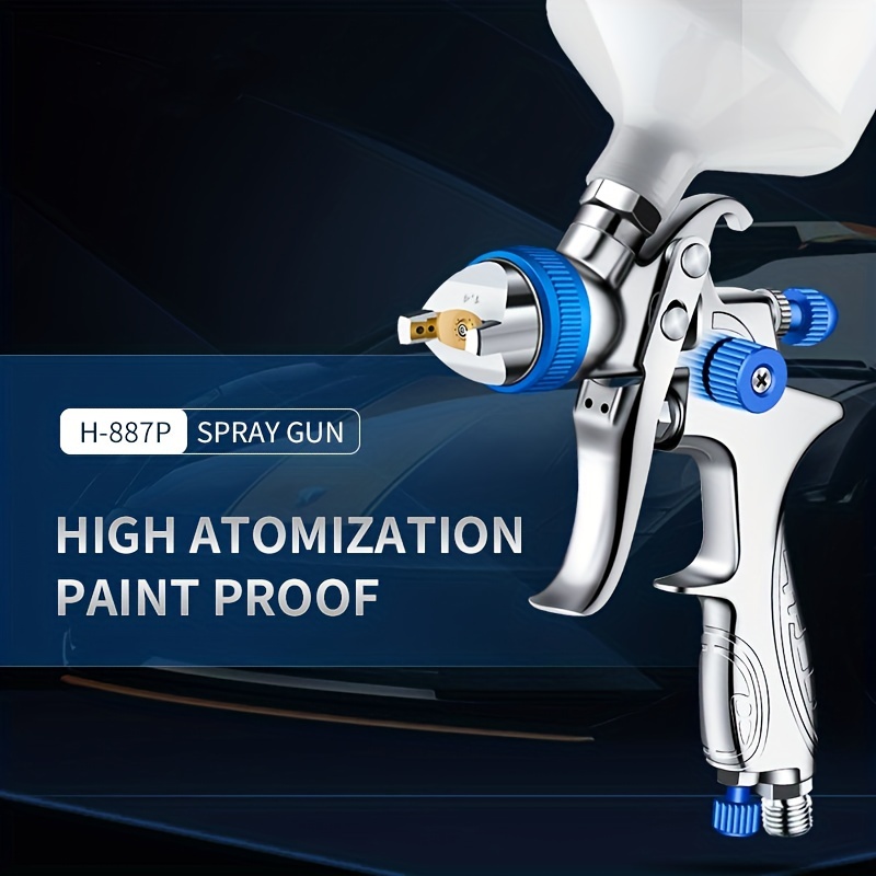 ENDOZER LVLP Spray Gun 1.4mm Gravity Feed Car Paint Spray Gun, 600cc Professional LVLP Gravity Feed Air Spray Gun