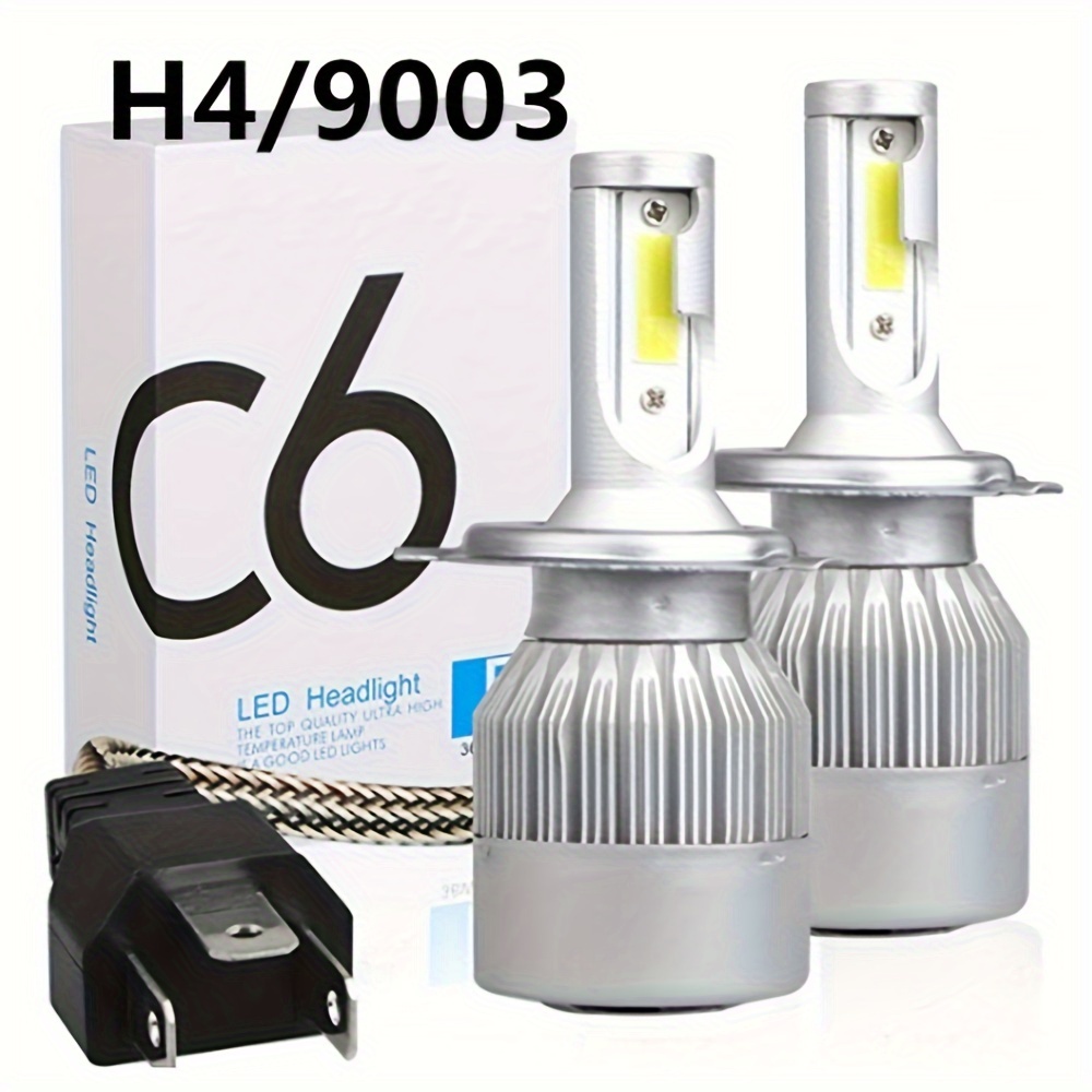 2pcs Ampoules LED H4 / HB2 / 9003 Phare de Voiture 10000LM 36W Kit