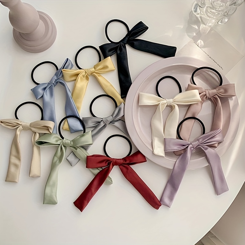 Lazos de terciopelo para el pelo para niña y mujer, coleteros de goma  elásticos, accesorios para el cabello, 4/6 Uds./Set - AliExpress