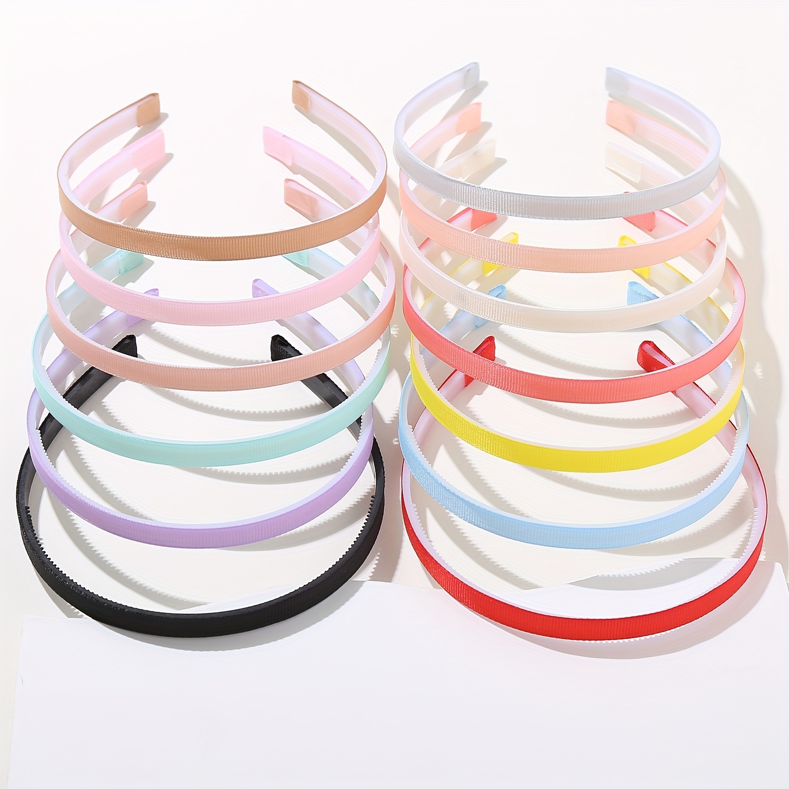 1PC Plastic Fashion Frosted Wide Headband Solid Hair Band Headwear Bezel  Hair Accessories For Woman Satin Covered Resin Hairband