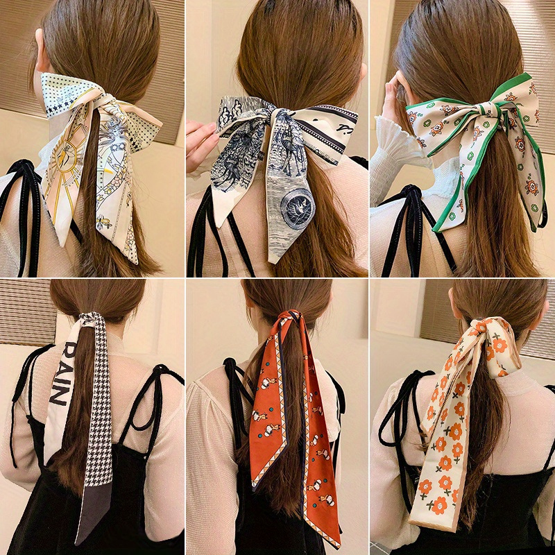 Silk Ribbon Long Silk Hair Ribbon Hair Accessory Silk Hair Bow Handmade  Hair Ribbon Silk Satin Ribbon Silk Band Pony Scarf Tie Neck Scarf -  UK