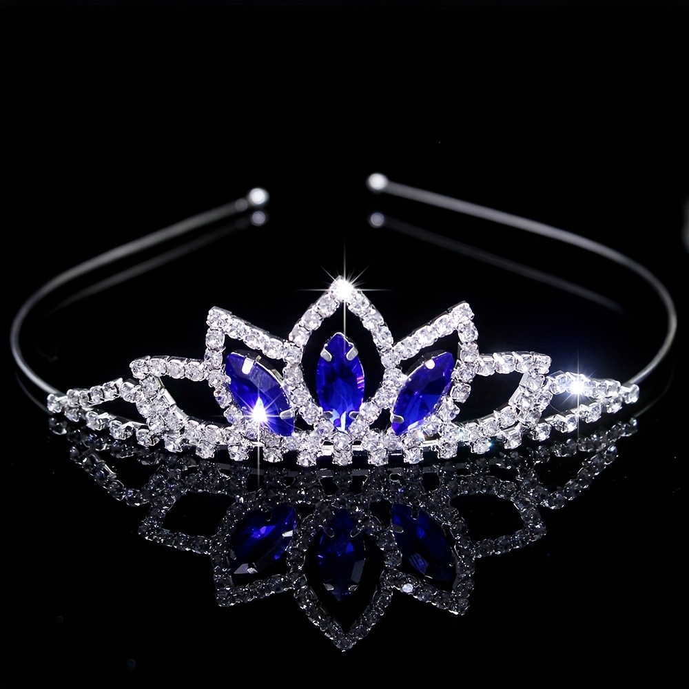 Barocke Luxus Strass Brautkrone Tiara Handgefertigte Silber - Temu Austria