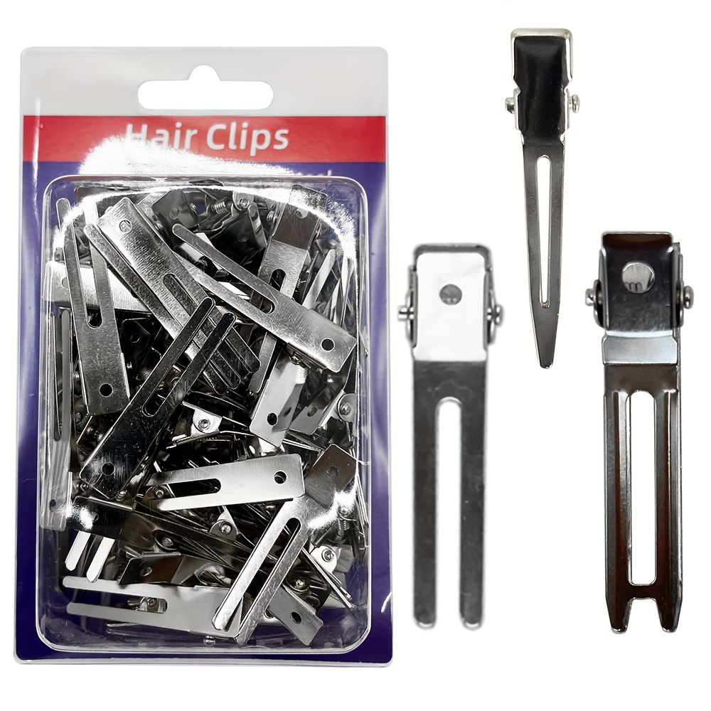 Gold Single Prong Curlers Clip Metal Alligator Clips - Temu