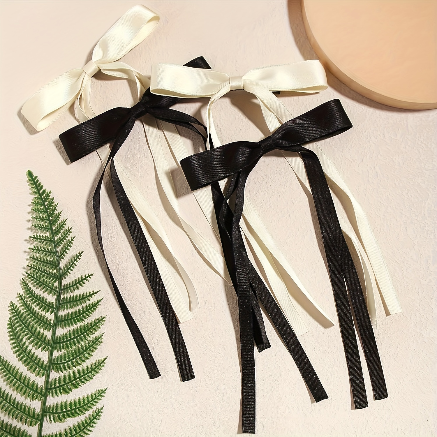 Temu 4 Pcs Velvet Hair Ribbon Bows Clip for Women Vintage Bow Hair Clips, Bobby Pins, Hairpins, Ribbons Bow Hairpin Clips Ponytail, Christmas Gifts