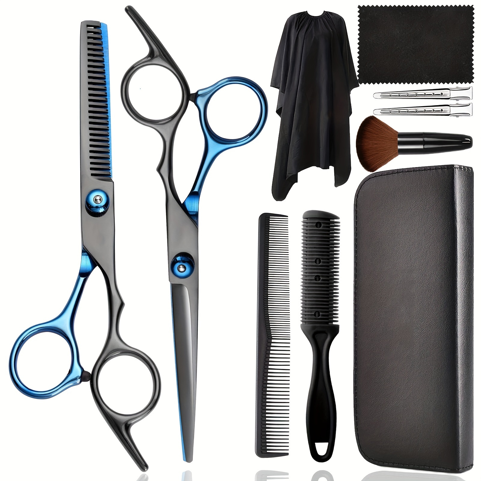 1pcs Professional Hair Cutting Scissors Shears, Black Golden Haircut  Scissors, Hairdresser Scissors Tools