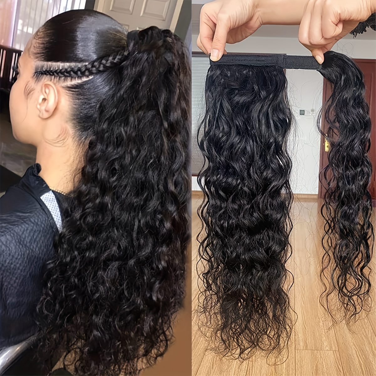 Natural hair ponytail outlet extension uk