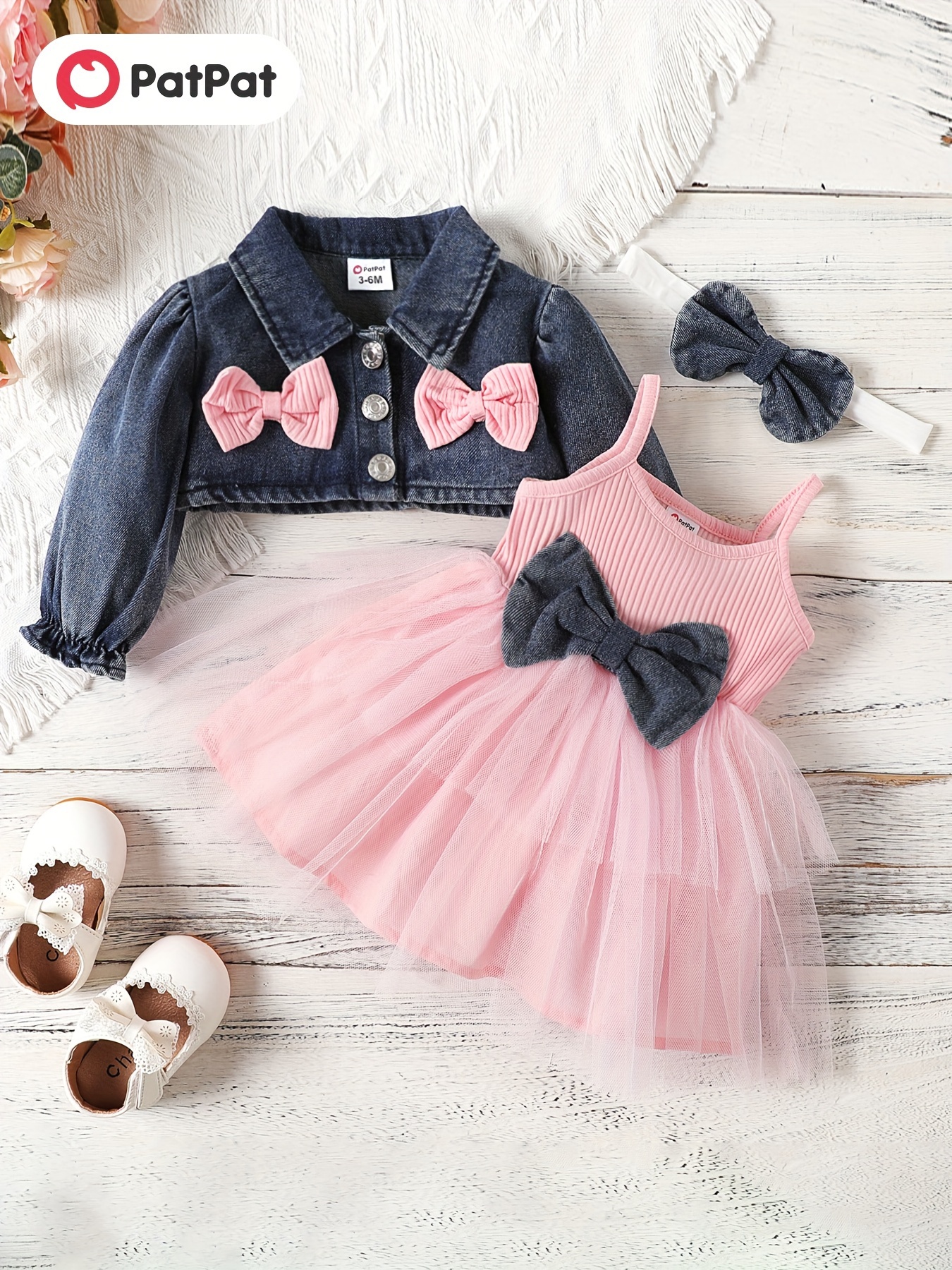 Tutu bébé fille pour cadeau de tout premier anniversaire Robe mignonne rose  Tutu Tenue pour enfant Robe bébé pour fille Vêtements de baptême 0-12M, ✓  Meilleur prix au Maroc et ailleurs