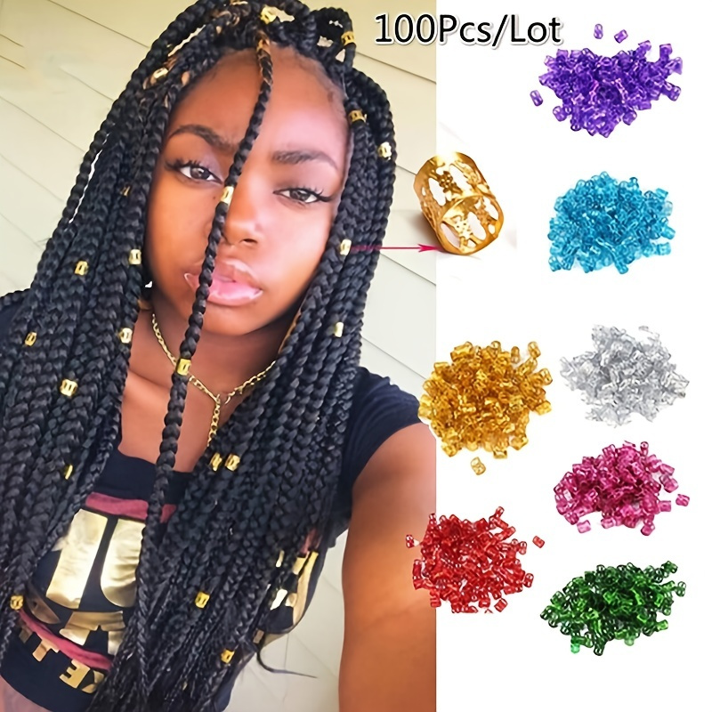 Temu 100 Pcs Leaf Shaped Hair Accessories Hair Jewelry for Women Braids Rings, Dreadlock Accessories Metal Hair Clips, Bobby Pins, Christmas Gifts