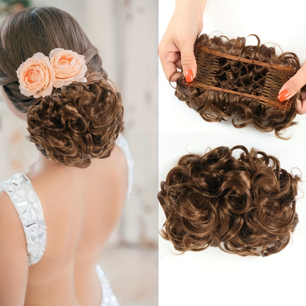 French Style Hair Side Combs Metal Twists Hair Insert Combs Wedding Bridal  Veil Comb Hair Accessories - Temu