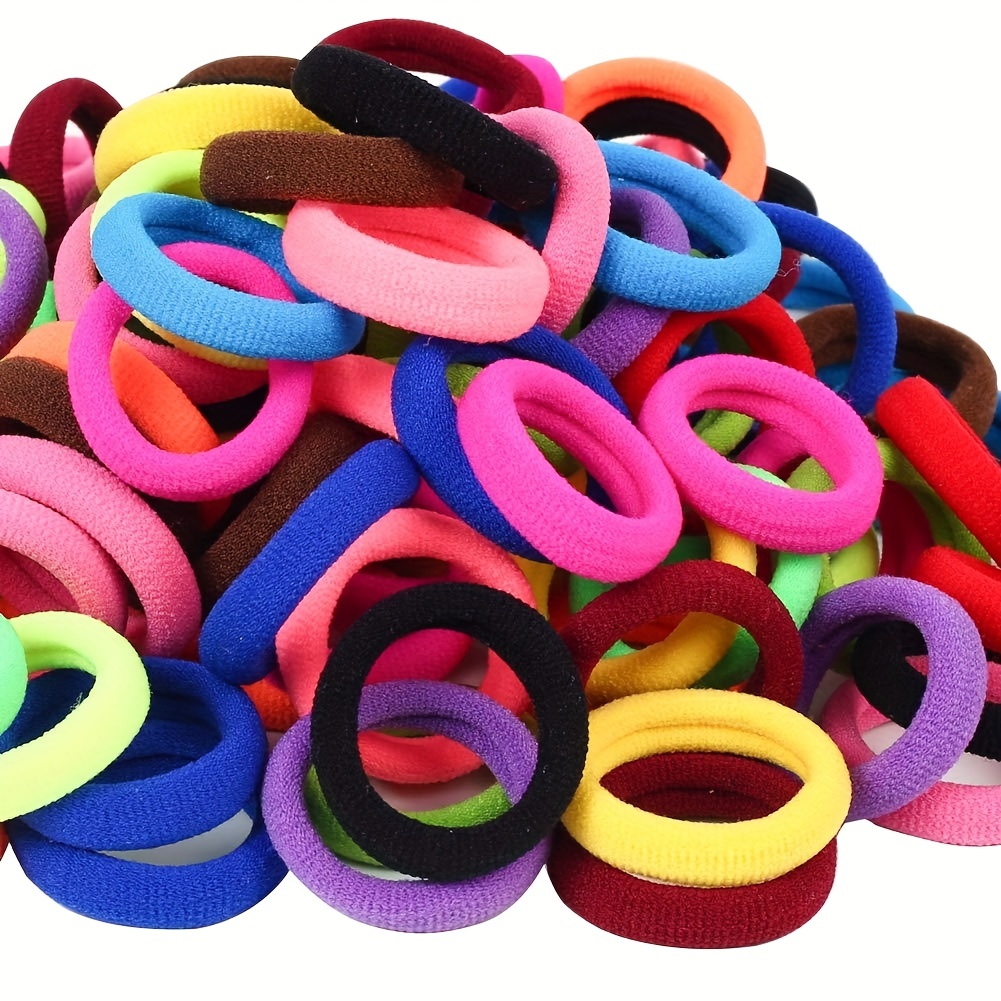 1500Pcs Hair Rubber Bands - Candy Color Tiny Hair Elastics - Rubber Hair  Ties for Girls Women's Kid Ponytail Holders - Elastic Small Ties in 24  Colors.