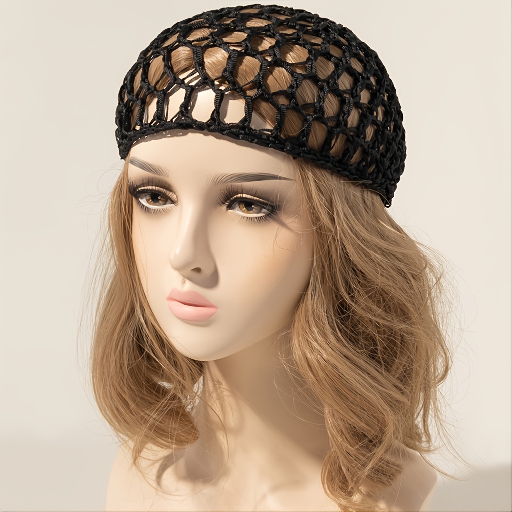 Flmtop Stretch Cool Mesh Weaving Wig Cap Cloth Hair Nets Hairnet Snood  Cosplay Model