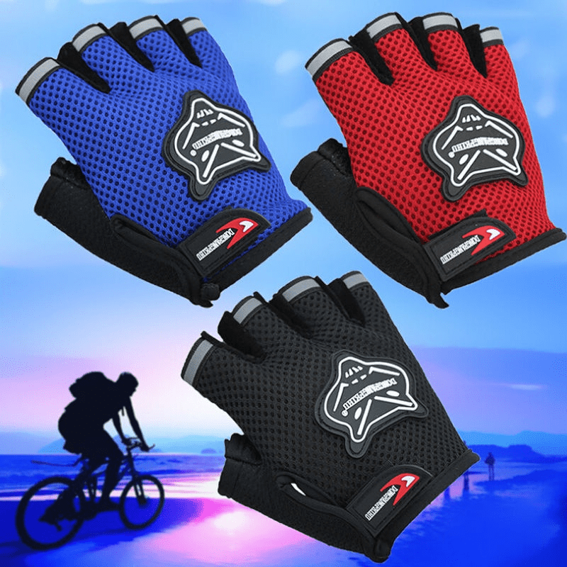1pair Children's Cycling Gloves Sports Non Slip Adjustable Wear - Temu