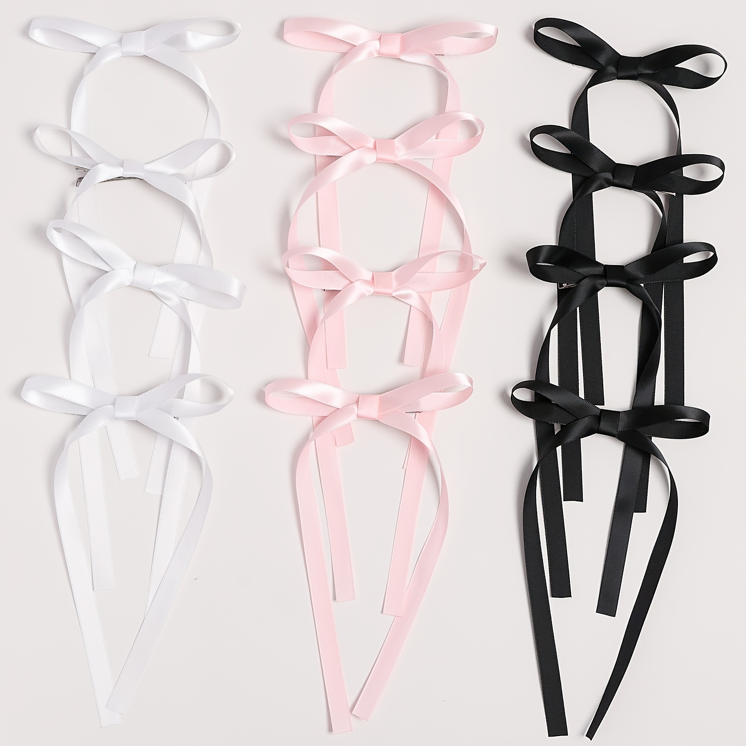 Temu Elegant Cute Princess Ribbon Bow Hair Clips Decorative Hair Accessories for Holiday Party Performance Girls Accessories,$1.39,Chiffon,Apricot,free