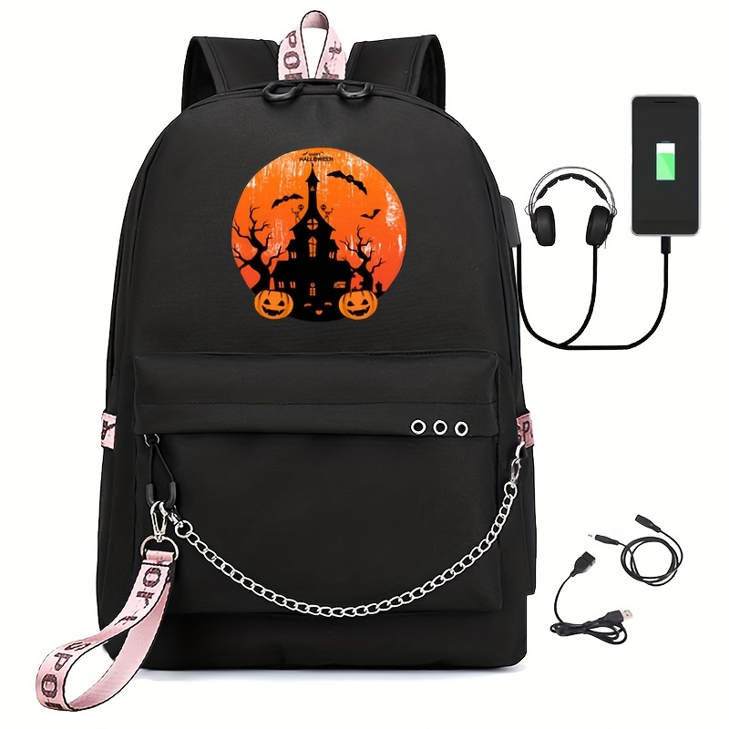 Funny Plush Black Skull Backpack, Mini Cartoon Design Fuzzy Novelty Backpack  - Temu