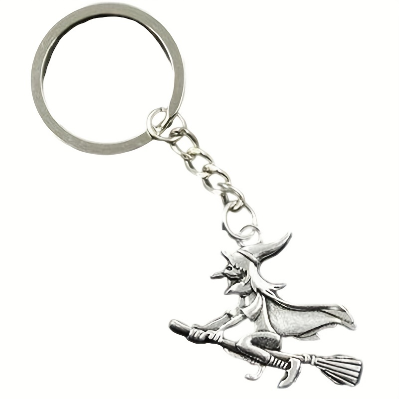 1pc Zinc Alloy Preppy Style Keyrings & Keychains With Golden Flying Thief  Keychain Film And Television Peripheral Jewelry Wings For Men's And Women's