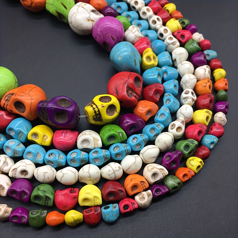 Halloween Beads for Bracelets Making Kit with Halloween Charms, DIY Skull  Beads for Jewelry Making Kit for Adults Bracelets String for Girls Jewelry  Making Supplies