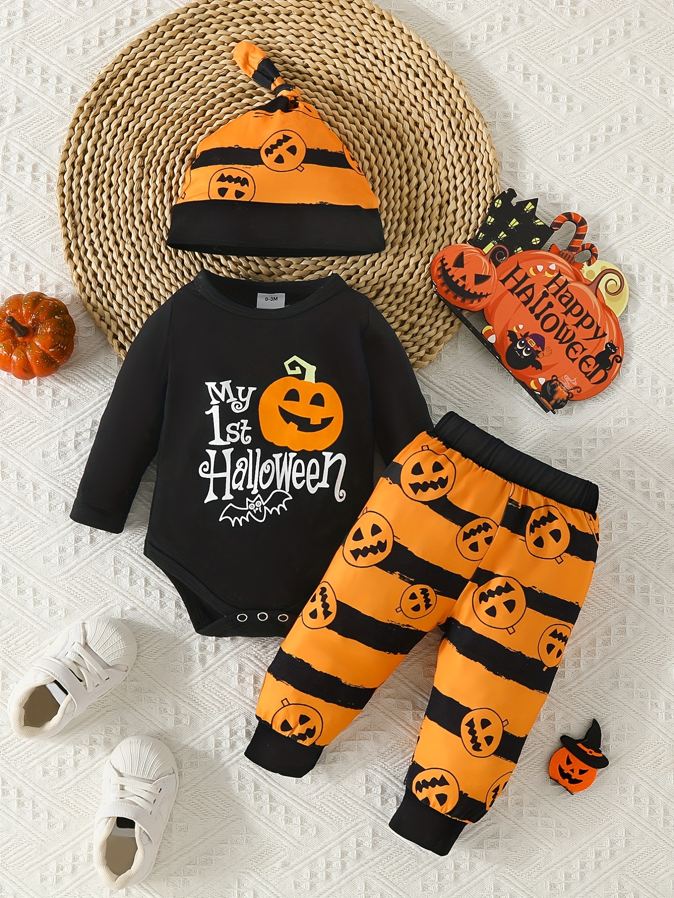 Bebés Halloween Disfraces Bebé Witch Fantasma Pumpkin Disfraz 3-12 Meses