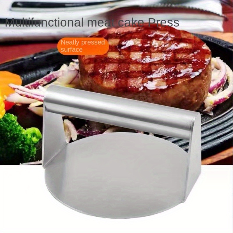 Patty Press Stainless Steel Smash Burger Press Round Hamburger Smasher  Patty Press For Griddle Professional 5.31 Inch Cooking - Bbq Tools -  AliExpress