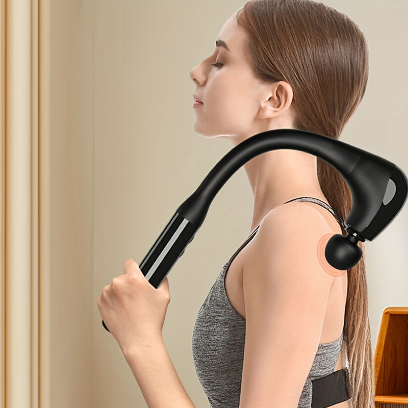 Handheld Neck Back Massager - Double Head Electric Full Body Massager - Deep Tissue Percussion Massage Hammer for Muscles, Arm, Neck, Shoulder, Back