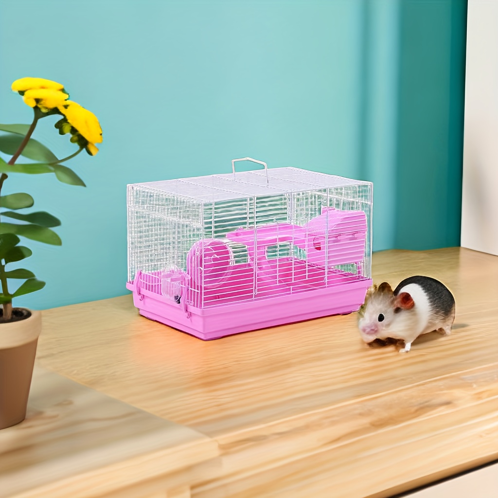 Assembled Diy Hamster Wood House With Fun Slide And Climbing - Temu