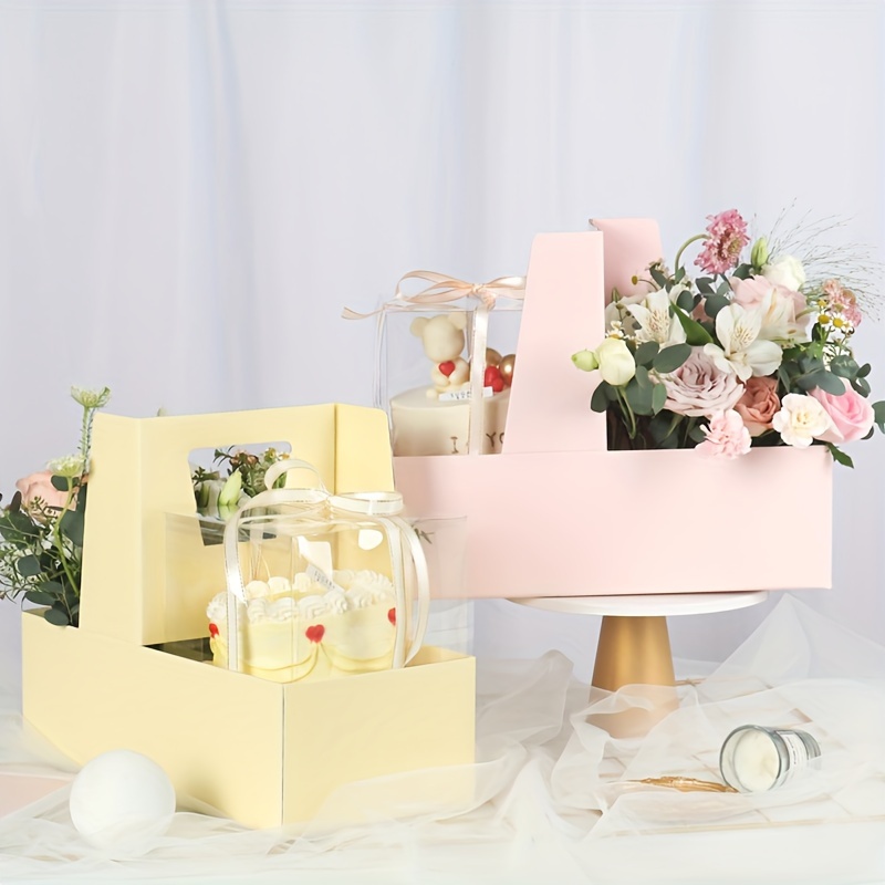 EXCEART Caja de regalo en forma de corazón, caja de flores de corazón de  amor, cajas vacías para dulces de boda, contenedor de chocolate, decoración