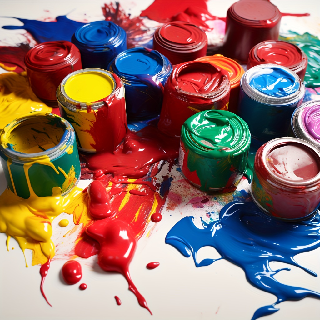 Juego de pintura acrílica, 48 colores (2 onzas/botella) con 12 pinceles de  arte, suministros de arte para pintar lienzo, madera, cerámica y tela