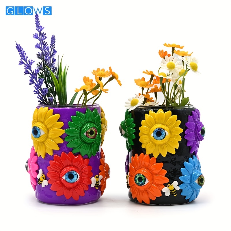 1pc Artificial Potted Sunflower, Artificial Sunflower Bouquets In Handmade  Rattan Vase For Home Office Table Kitchen Desktop Dinning Room Decoration