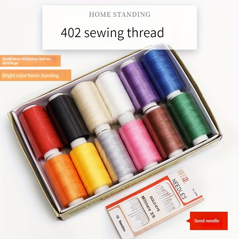 Sewing Thread Set 100 Colour 250Yd Each Spool Polyester Thread Kit