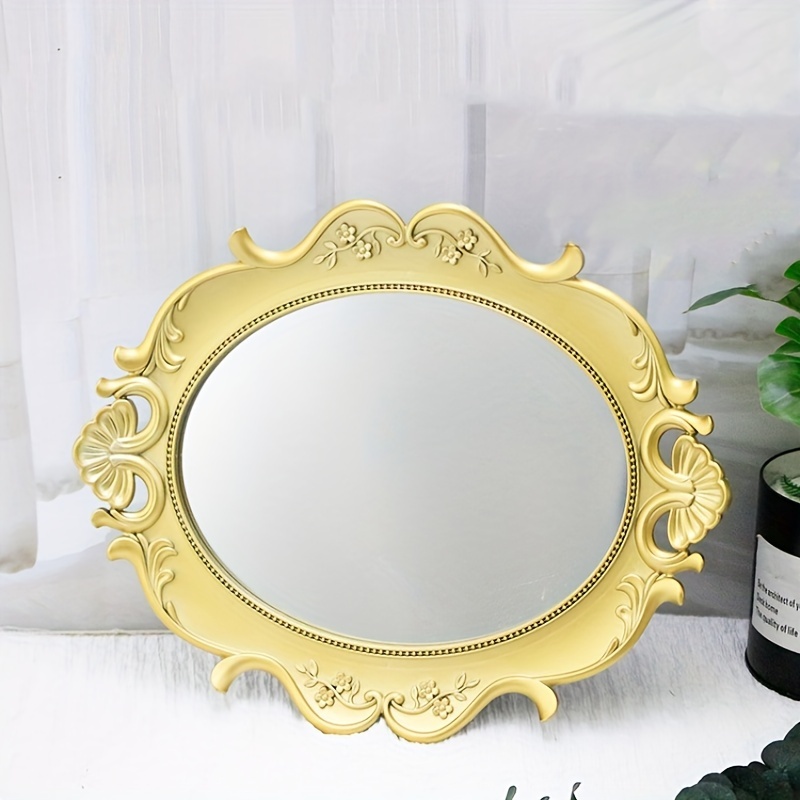 Espejo ovalado dorado, espejo pivote ovalado para baño, espejo ovalado de  latón para pared, espejo ovalado para baño, espejo giratorio de baño de oro