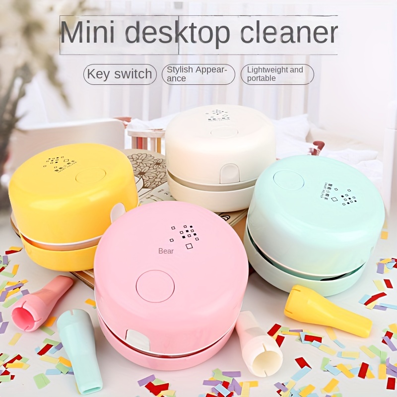 Mini Tischsauger, MECO ELEVERDE Kreativ Deskop Cleaner Reiniger  Tastatursauger Mit Ladekabel Geschenk für Desktop und Haushalt