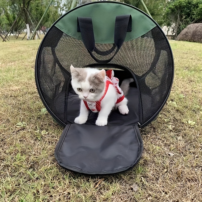 1pc Cat Backpack Carrier,breathable Dog Carrier - Cat Bag For Hiking Travel  Camping Outdoor Use, Pet Carrying Backpack, Ventilation Mesh And Shade Des