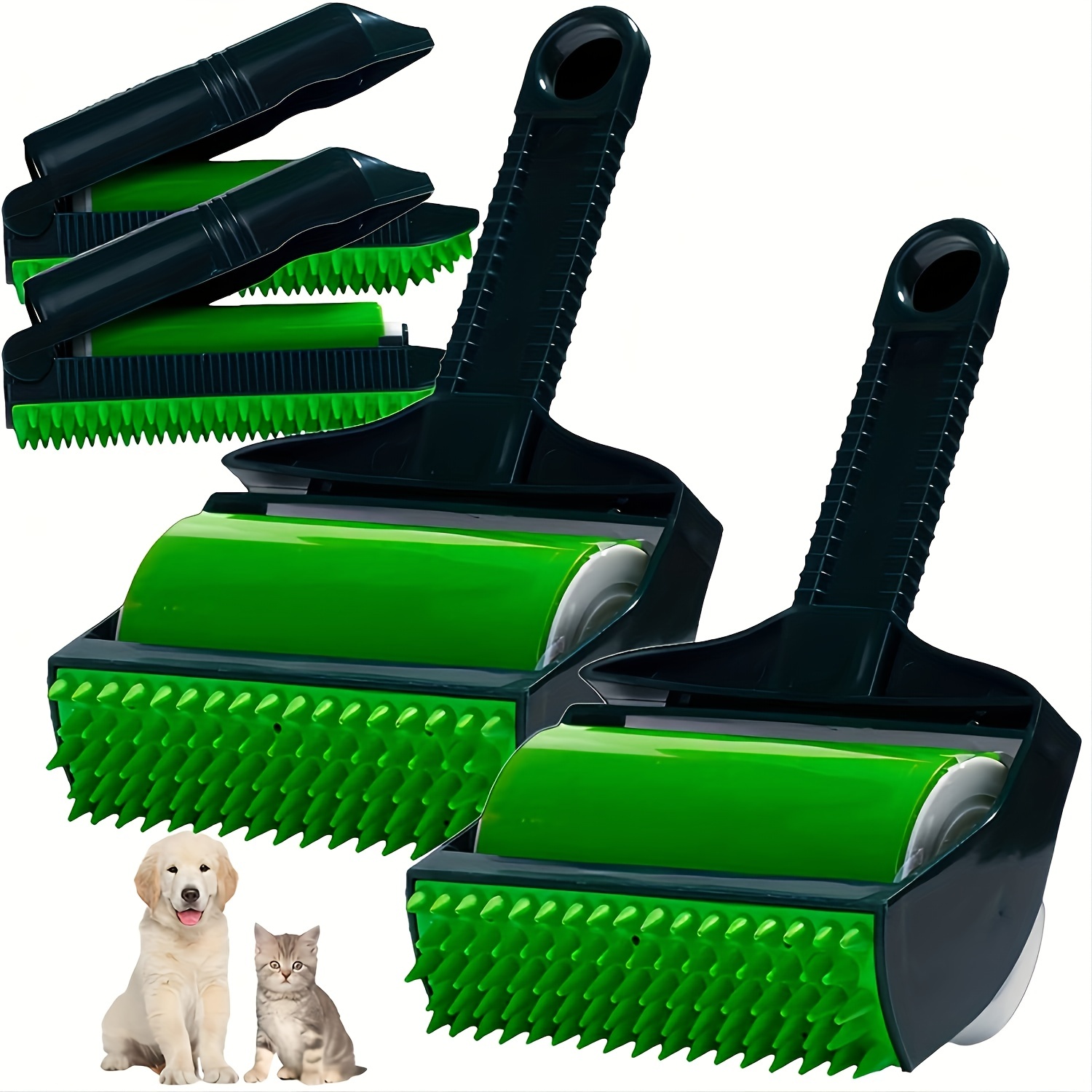 Rodillo removedor de pelo de mascotas, rodillos reutilizables para pelo de  mascotas, herramienta de eliminación de pelusas de animales, rodillo de