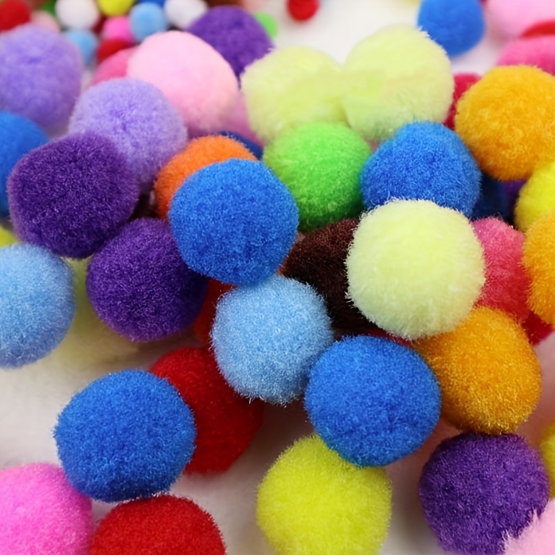 150pcs Glitter Poms Sparkle Balls For Craft,Multicolored Glitter Poms