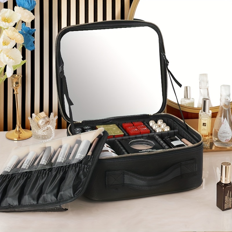 Multifunktionale Mini Make-up Pu Aufbewahrungstasche Reise Make-up Tasche  Aufbewahrungstasche