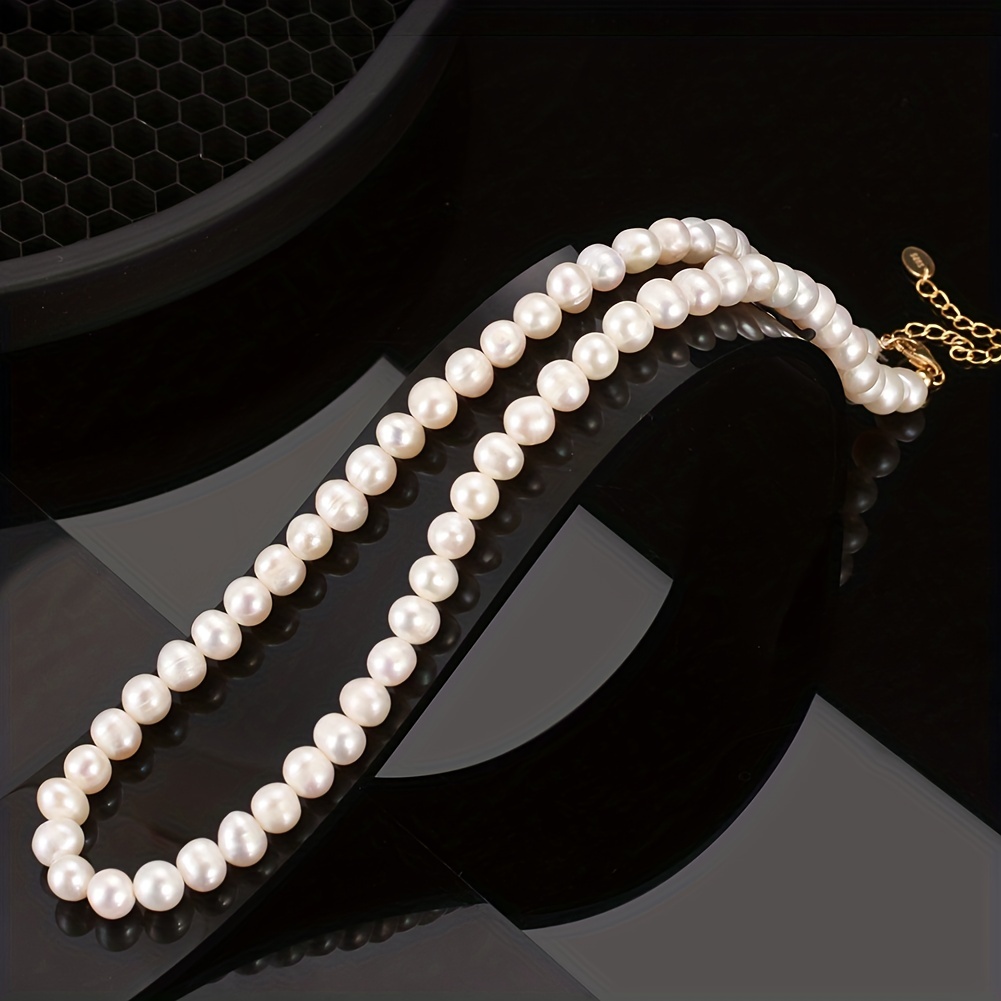 Freshwater Pearl Necklace For Women - Temu