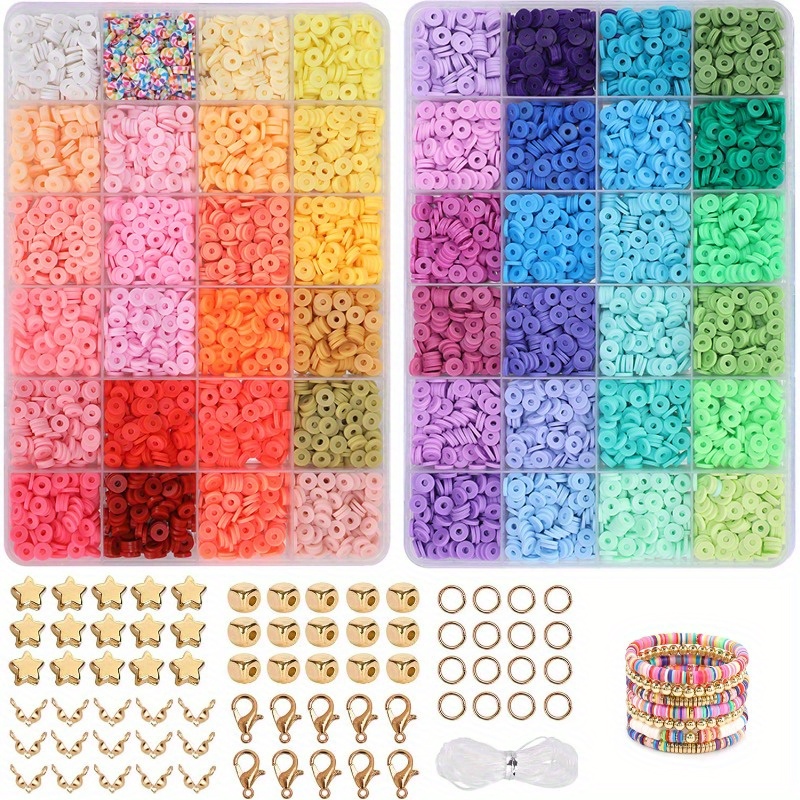 72 Colors Clay Beads Jewelry Making Kit Charm Bracelet - Temu