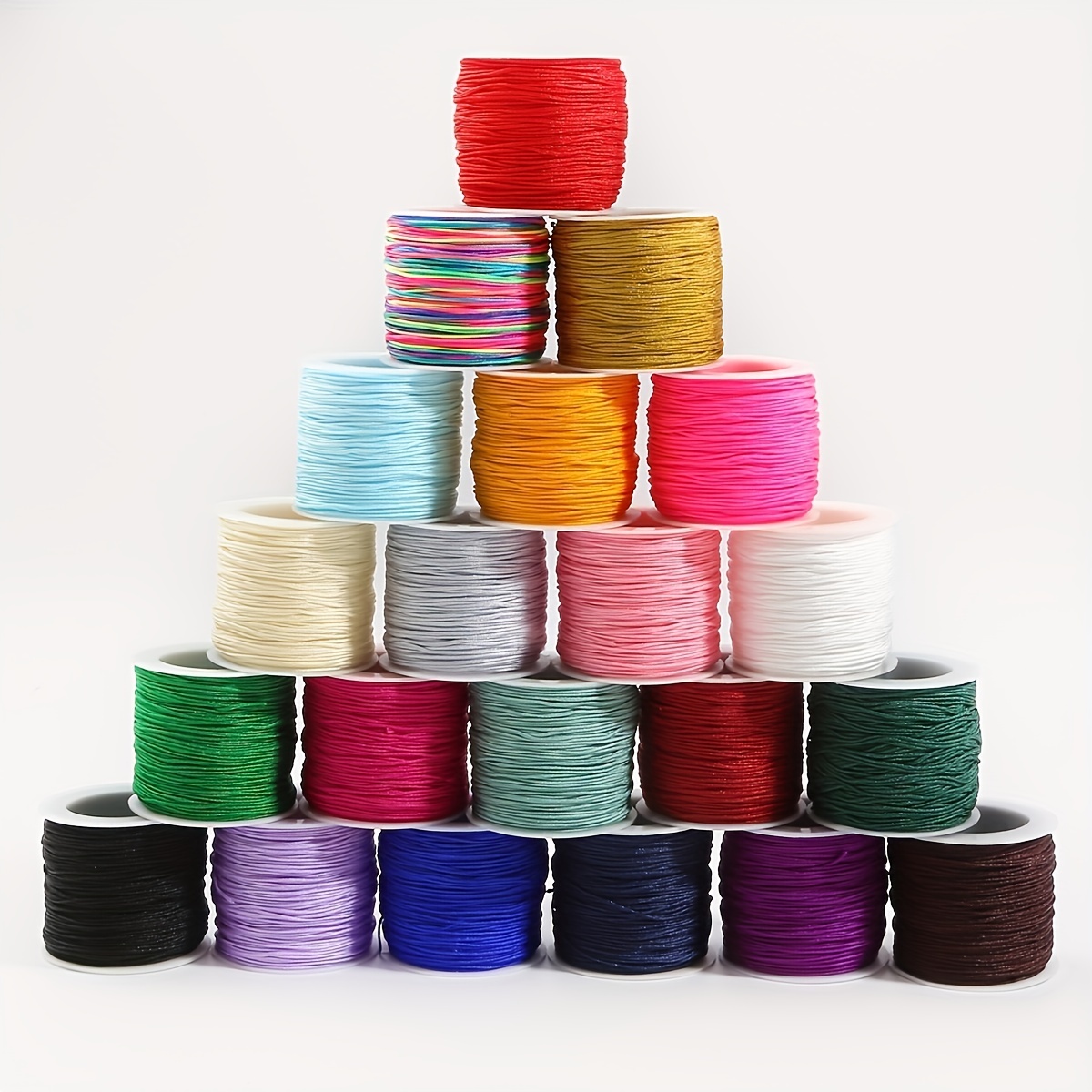 0.5/0.8/1.0/1.5/2.0/2.5/3.0mm Colorful Waxed Cord Cotton Thread Cord String  DIY