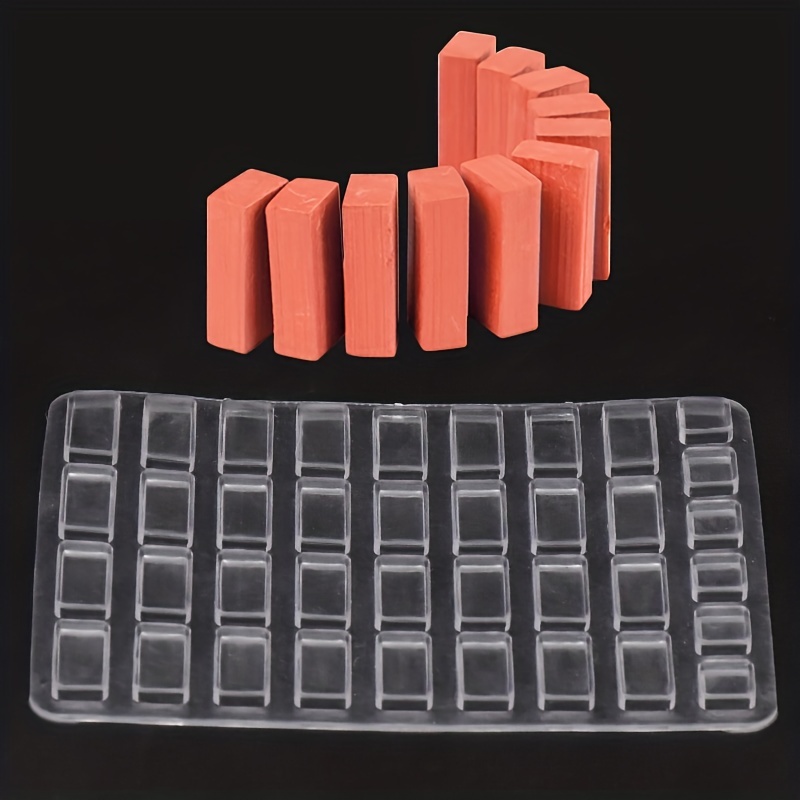 Mini molde de silicona para fabricación de ladrillos, Material de  construcción, Miniatura roja, accesorios de bricolaje