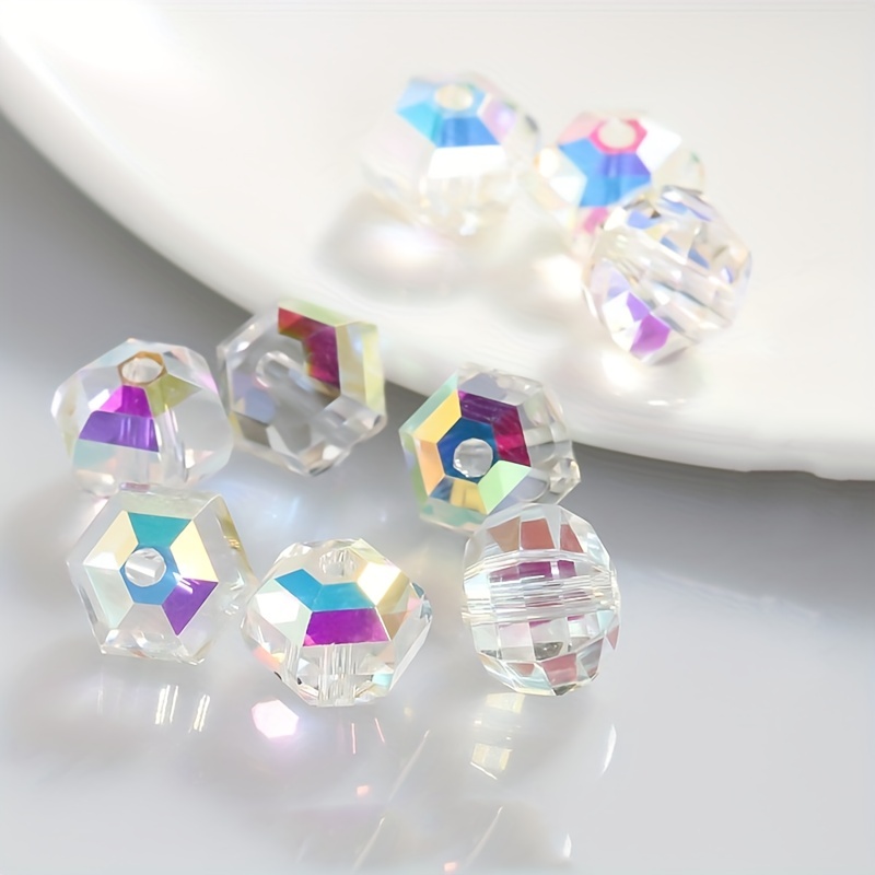 Austrian Crystal Element Bicone Beads Multicolor Faceted - Temu