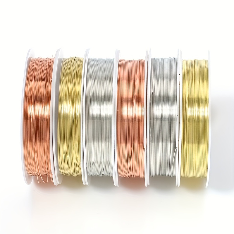 3937.01inch/roll 14K Real Gold-Plated Copper Wire For DIY Handmade Jewelry  Making Supplies Jewellery Accessories Beads Materials Wire Wholesale