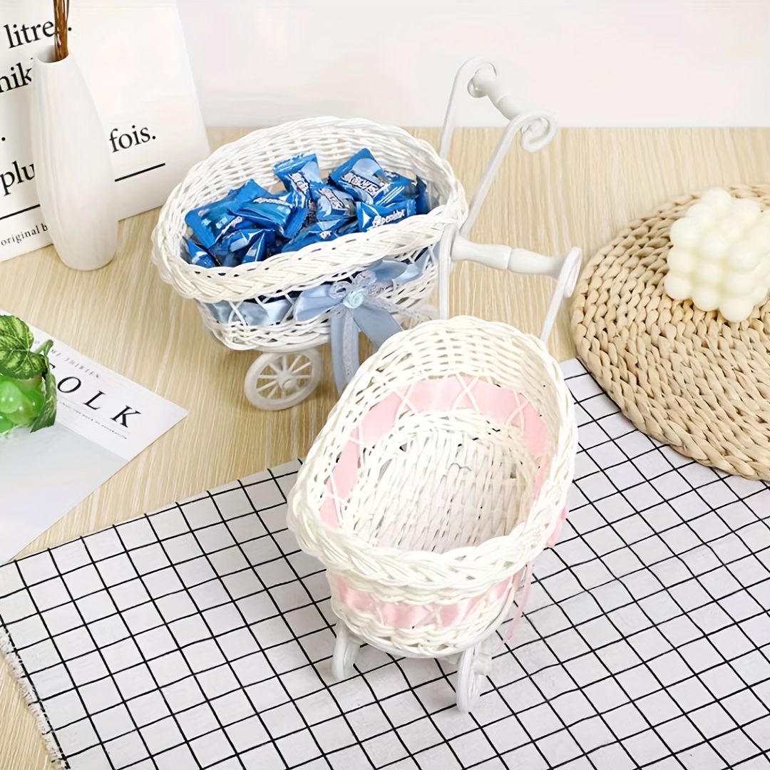 Diy Basket Weaving Supplies Oval Blank Solid Crochet Basket - Temu
