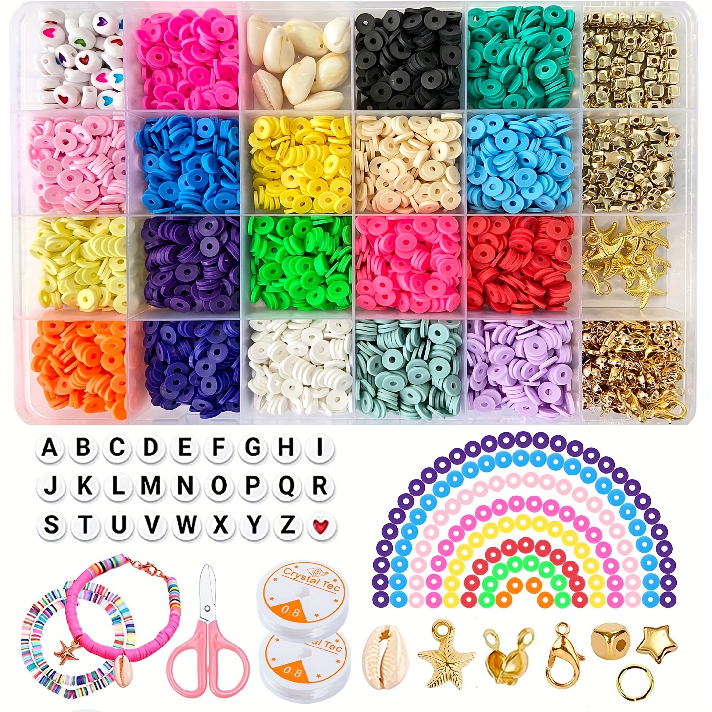  KOTHER 15000+pcs 4mm Seed Beads for Jewelry Making Kit