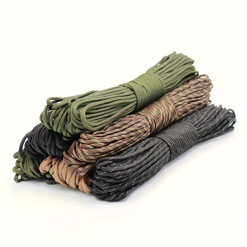 DD Paracord Green 25 metros - Rollo de cuerda paracaídas de 7 hebras