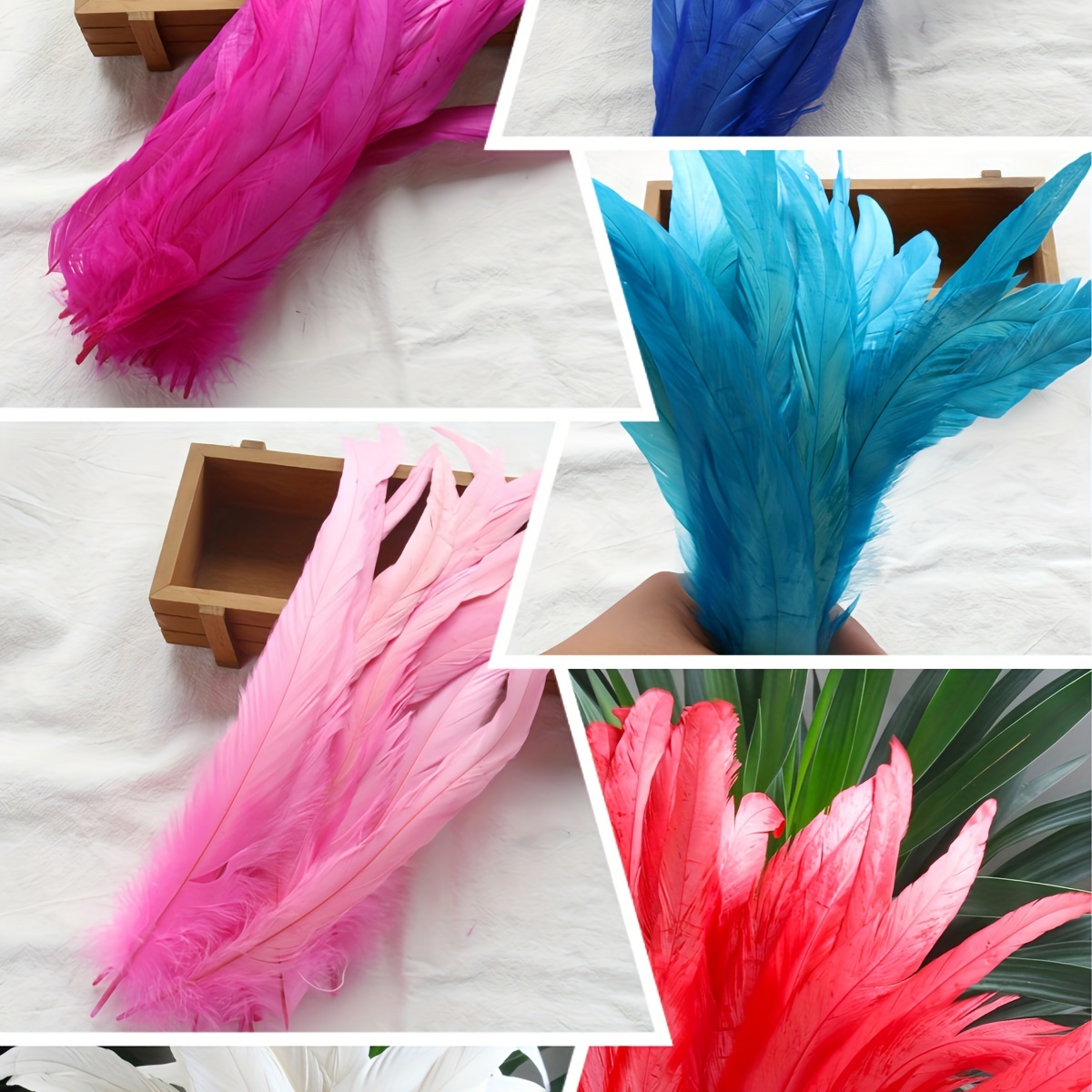 DDKY Plumas Decoracion,Plumas,Plumas Manualidades,Plumas Blancas,100  Piezas, para Disfraces de Halloween, Sombreros, Manualidades, máscaras  Decorativas, atrapasueños. : : Hogar y cocina