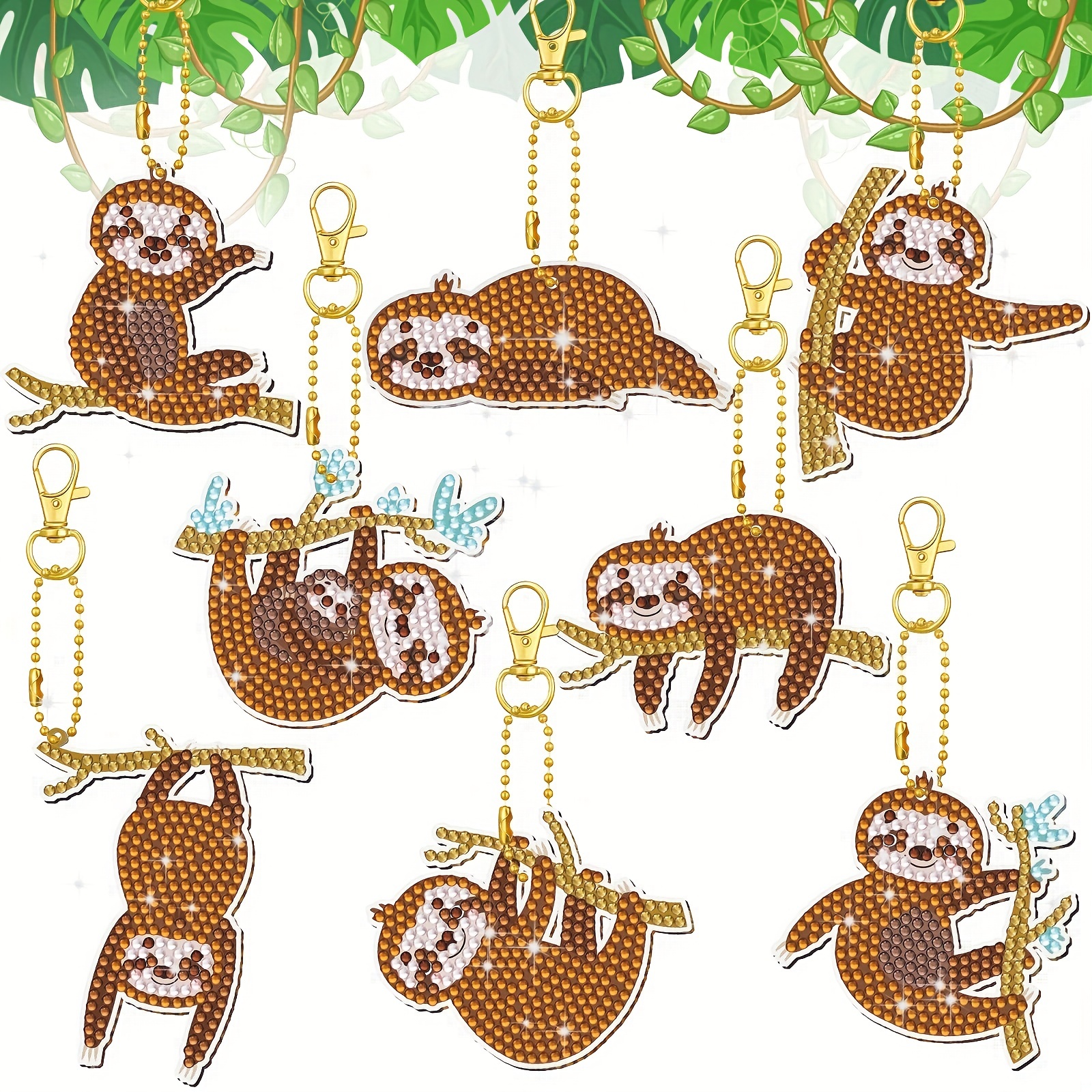 Sloth Animal Diamond Painting Cute Style Design Embroidery House Wall  Decoration