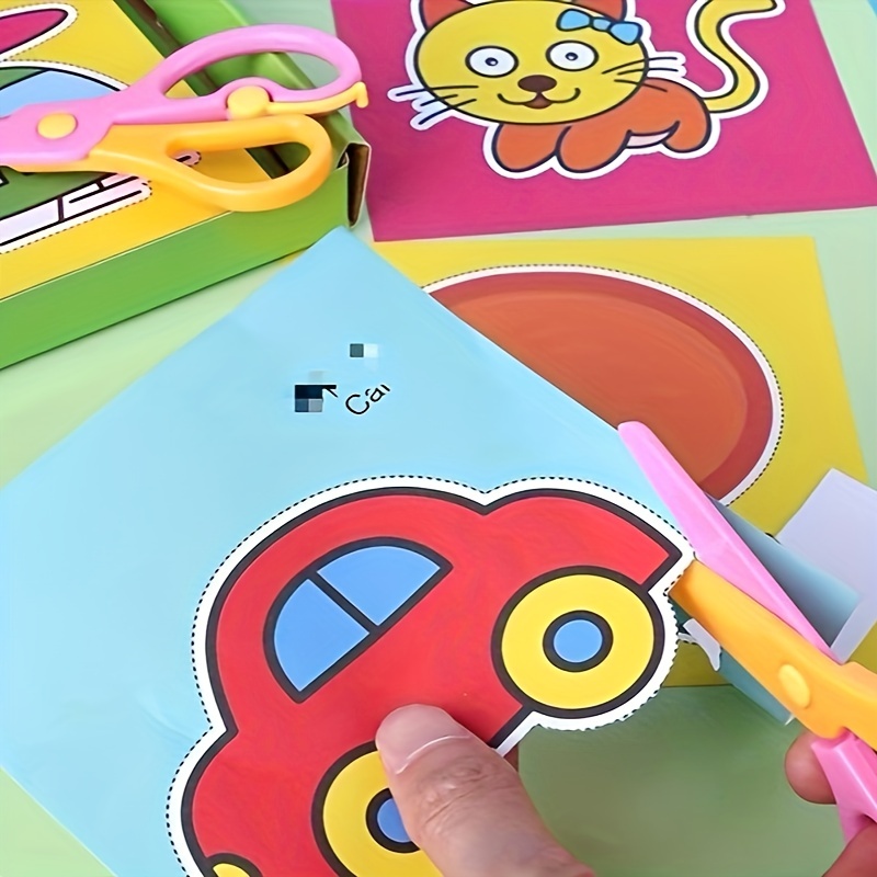 Random Children Safety Scissors, Toddler Craft Scissors, Preschool Training  For Kids Cutting Paper - Temu Germany