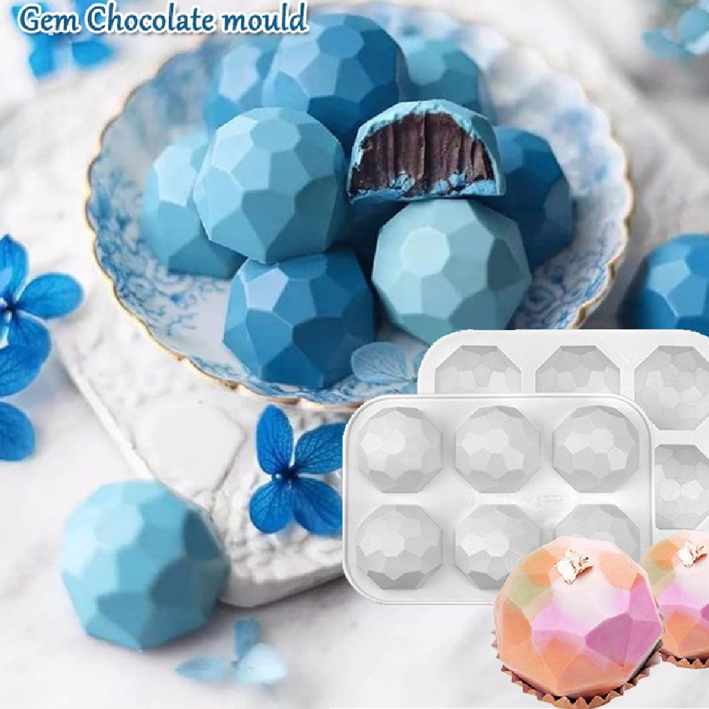 Snowflake Silicone Mold 6 Packs Baking Mold for Making Hot Chocolate Bomb  Cake Jelly Dome Mousse red 3 